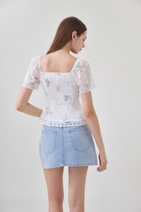 Rivka Crochet Lace Floral Top