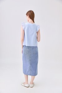 Heidi Denim Midi Skirt