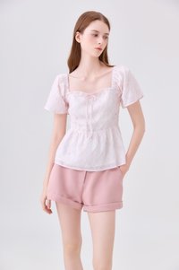 Kehlani High Waisted Short In Pink