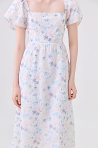 Claudia Crochet Floral Midi Dress