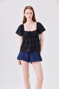 Kehlani High Waisted Short In Navy