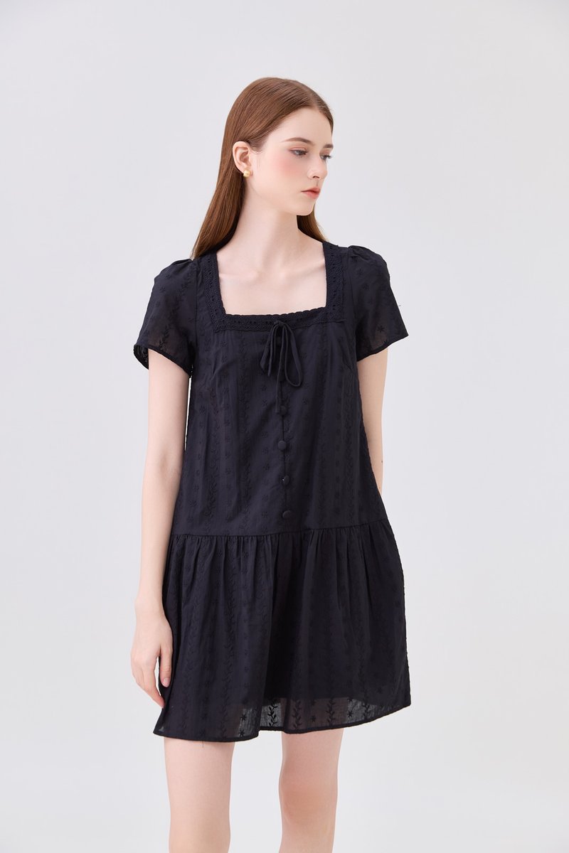 Lucienne Embroidery Dropwaist Dress