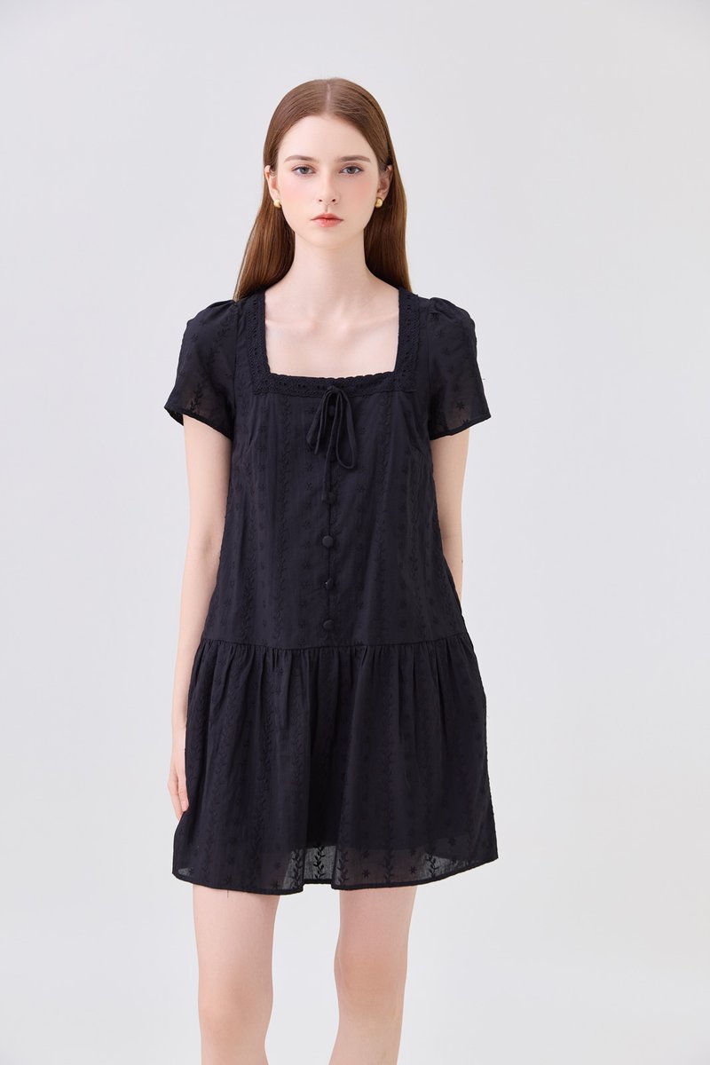 Lucienne Embroidery Dropwaist Dress
