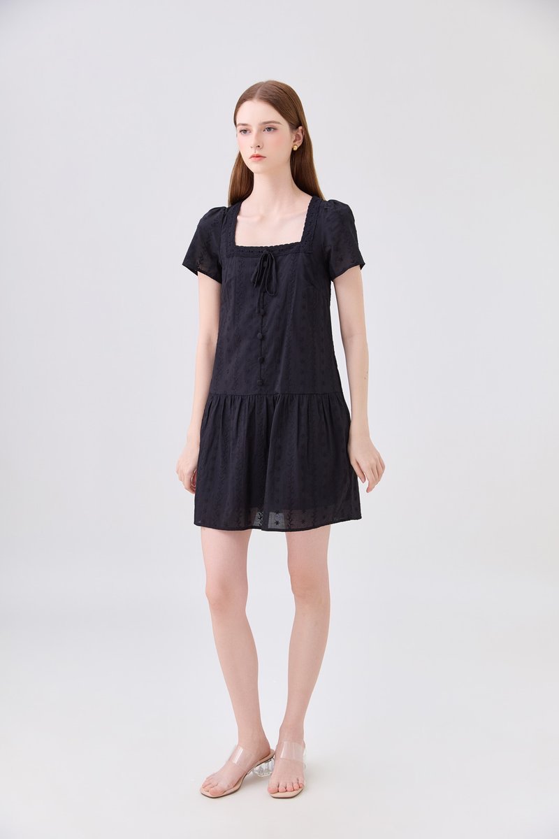 Lucienne Embroidery Dropwaist Dress