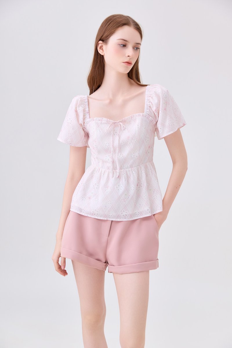 Kehlani High Waisted Short In Pink