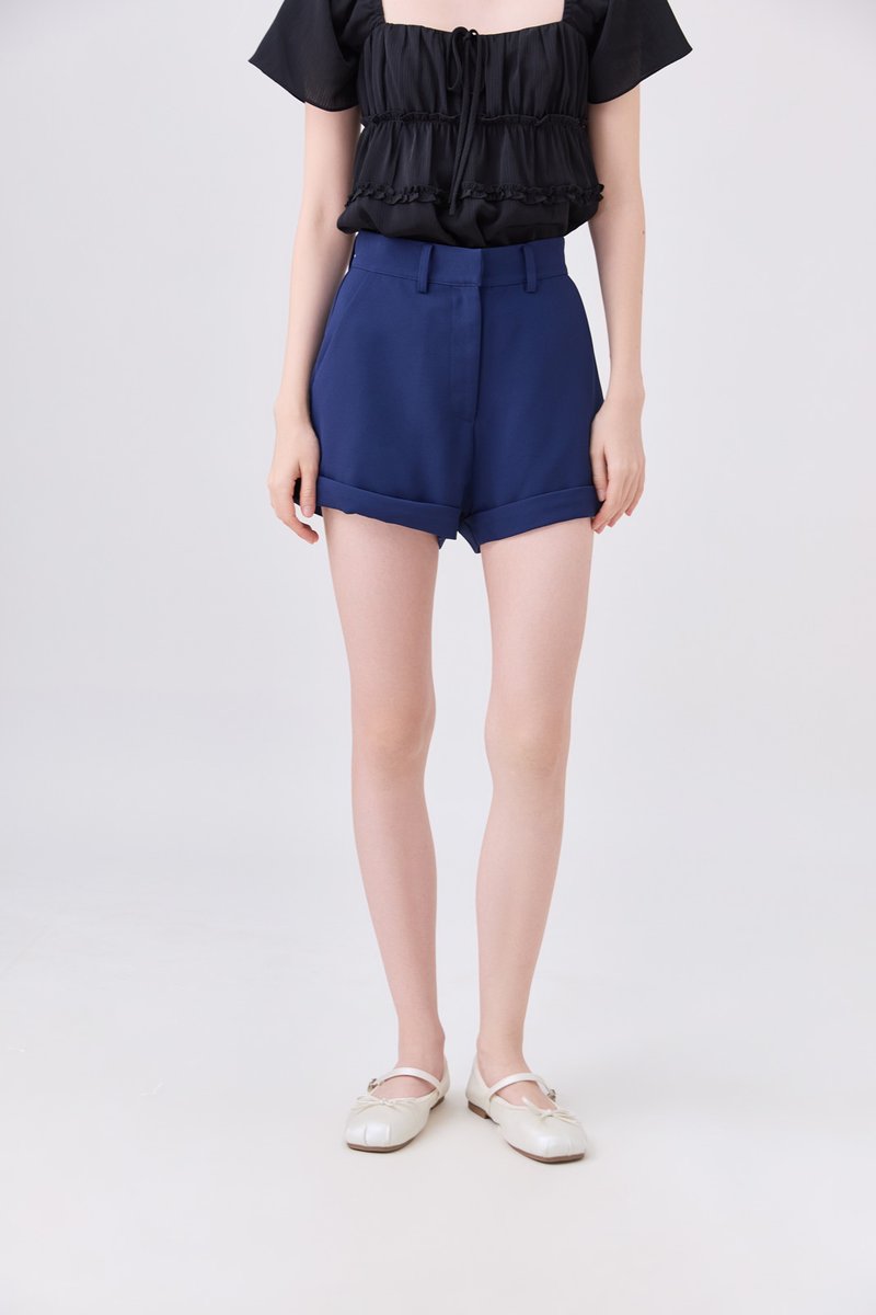 Kehlani High Waisted Short In Navy