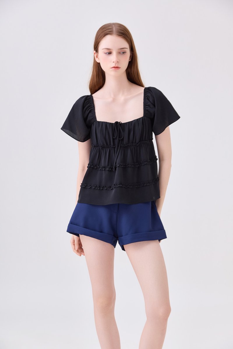 Kehlani High Waisted Short In Navy
