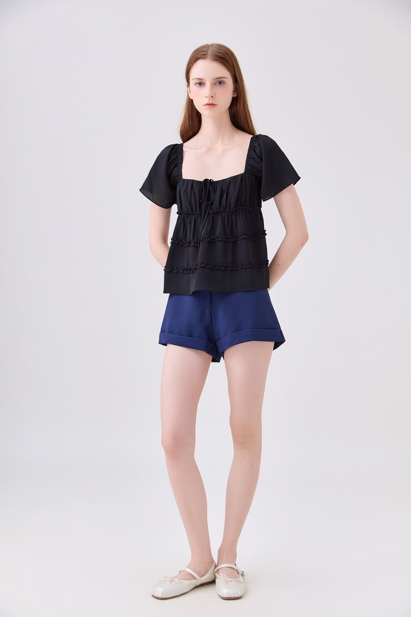 Kehlani High Waisted Short In Navy