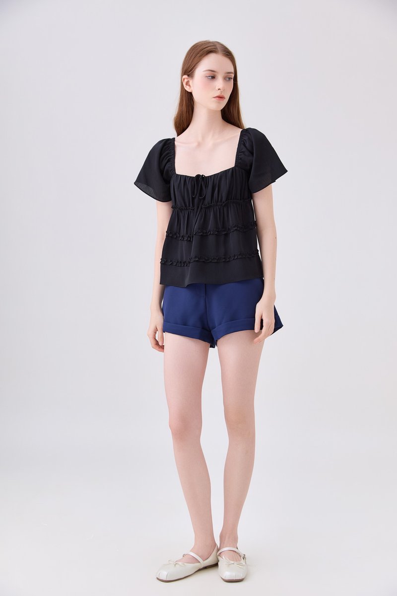 Kehlani High Waisted Short In Navy