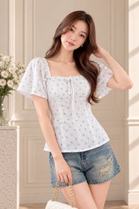 Lillian Printed Floral Top