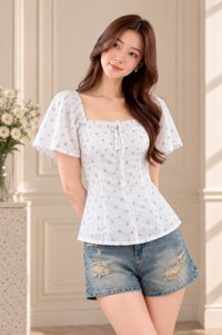 Lillian Printed Floral Top