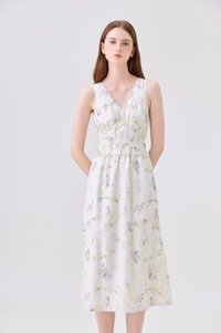 Charli Smocked Empire Waist Midi Dress