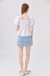 Herietta Crochet Ribbon Floral Top