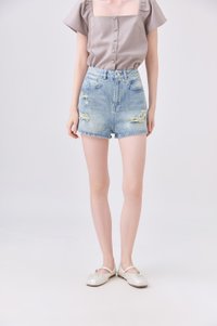 Vienne Ribbed Denim Short