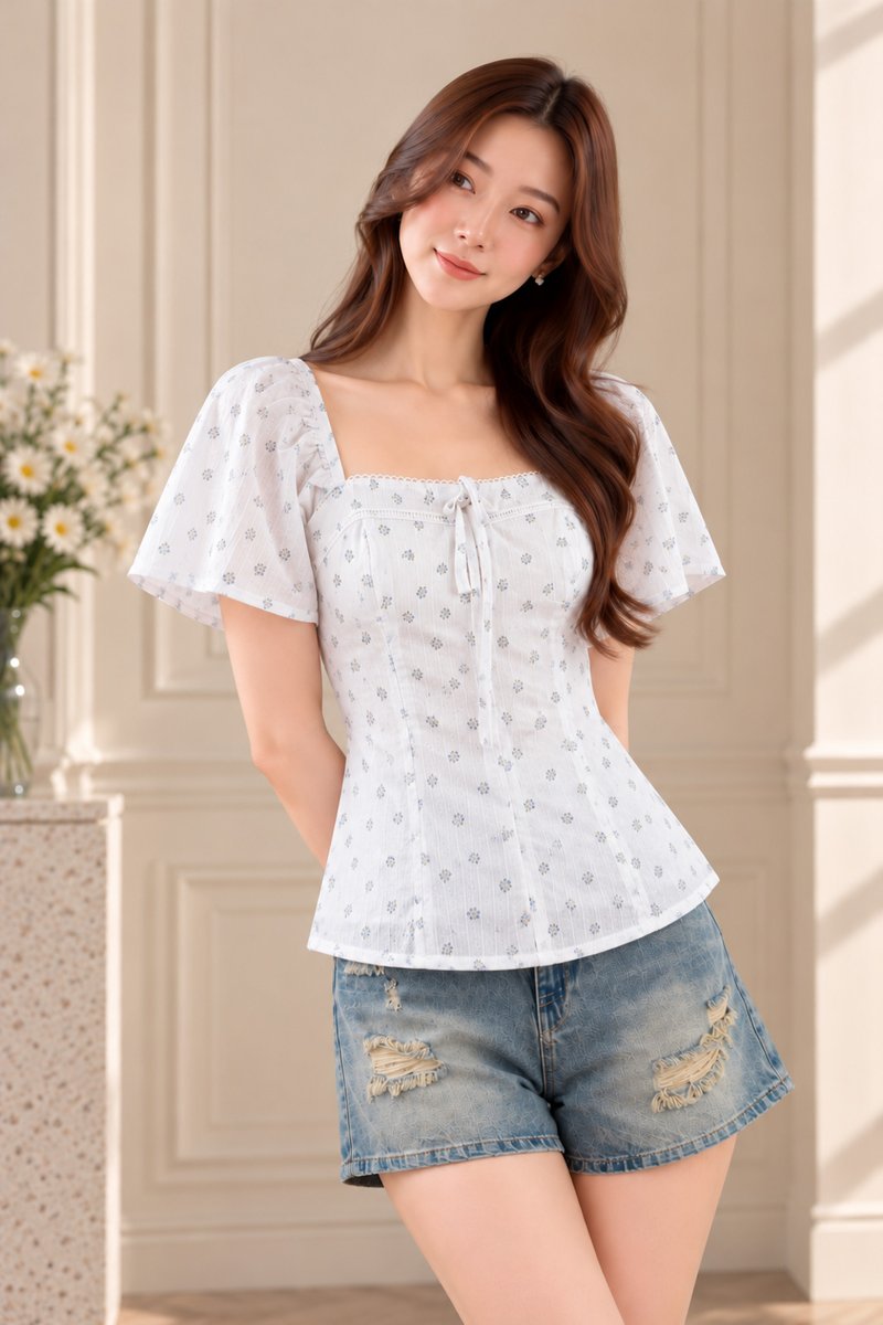 Lillian Printed Floral Top