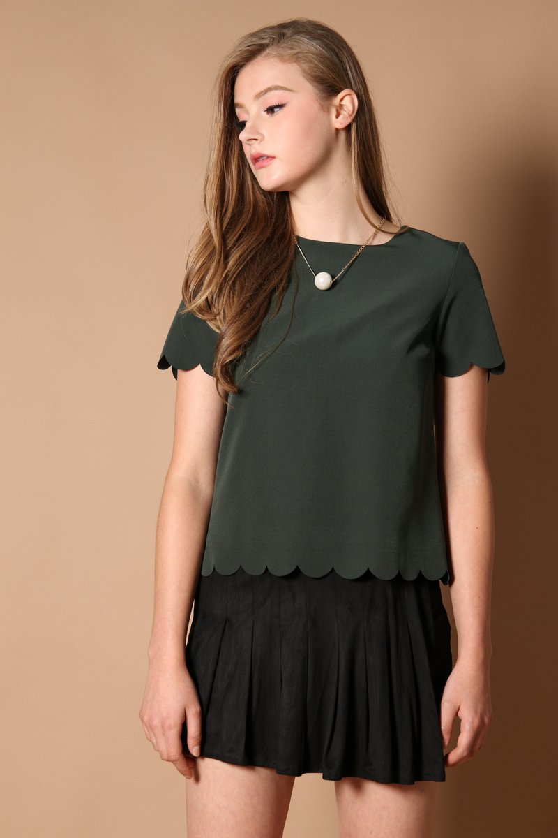 TSW Vesper Suede Skorts in Black (XS)