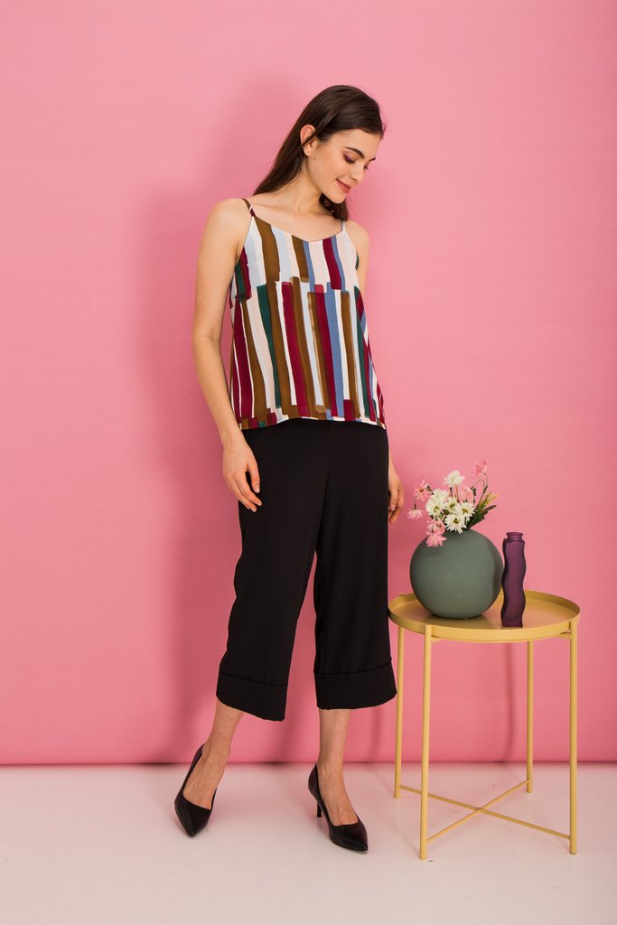 Mead Paintbrush Top in Plum (XS)