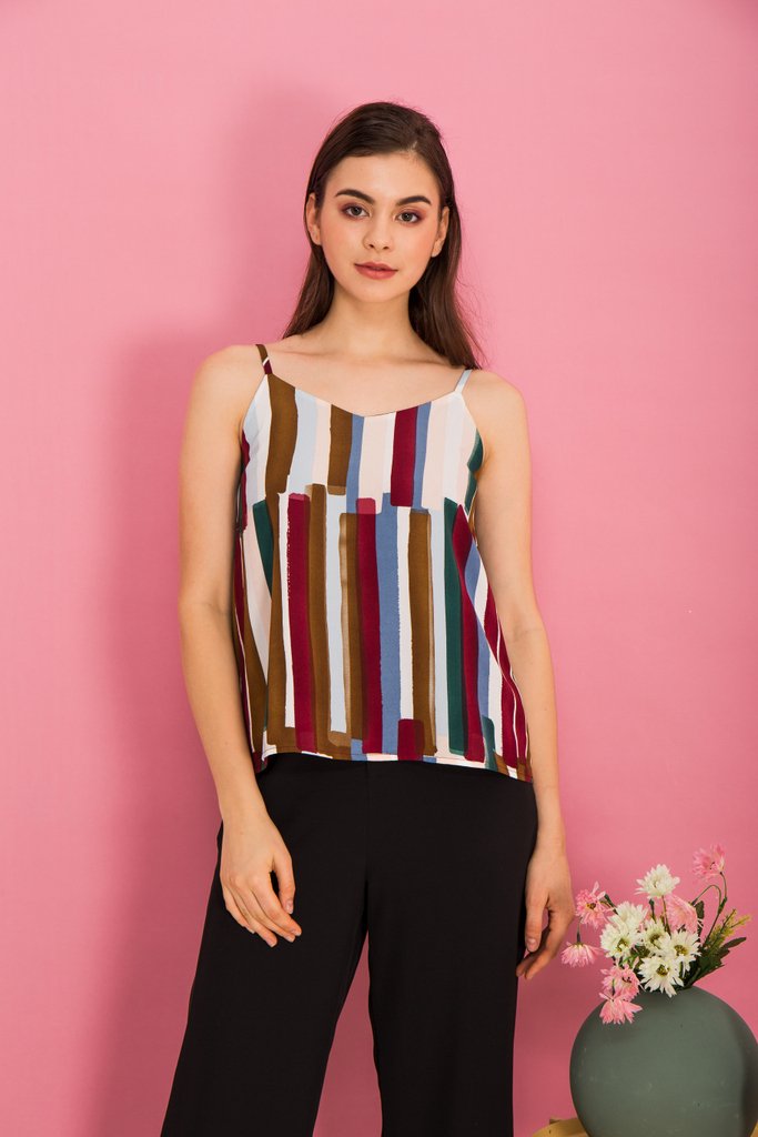 Mead Paintbrush Top in Plum (XS)