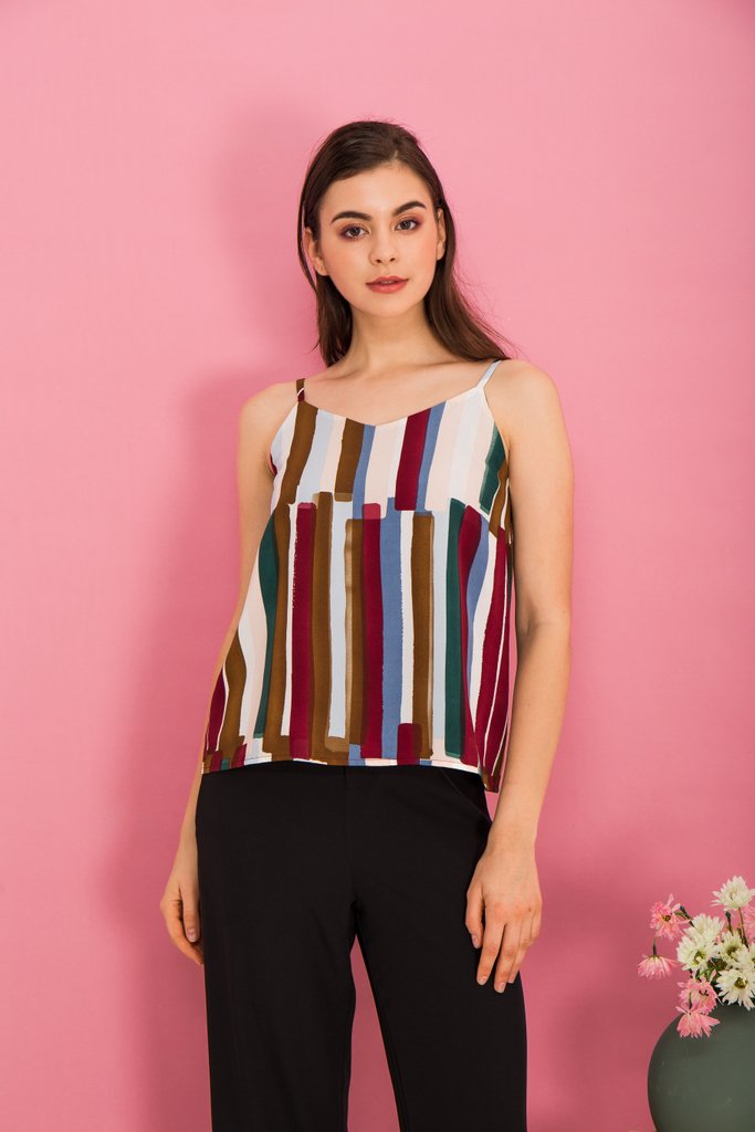 Mead Paintbrush Top in Plum (XS)