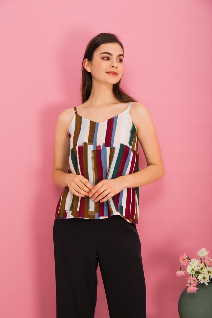 Mead Paintbrush Top in Plum (XS)