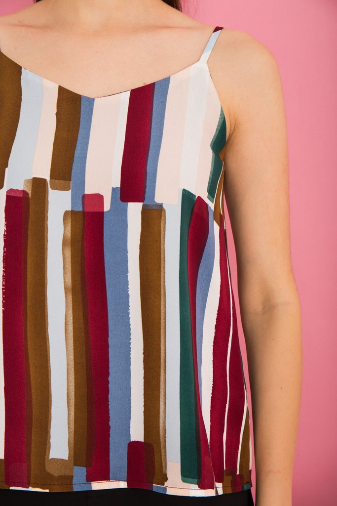 Mead Paintbrush Top in Plum (XS)