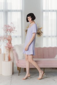 Desiree Empire Dropwaist Dress in Lilac (XS)