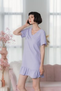 Desiree Empire Dropwaist Dress in Lilac (XS)