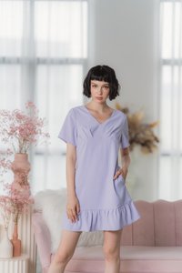 Desiree Empire Dropwaist Dress in Lilac (XS)