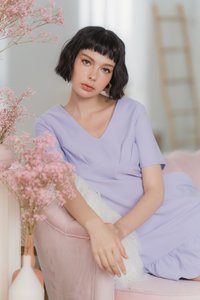 Desiree Empire Dropwaist Dress in Lilac (XS)