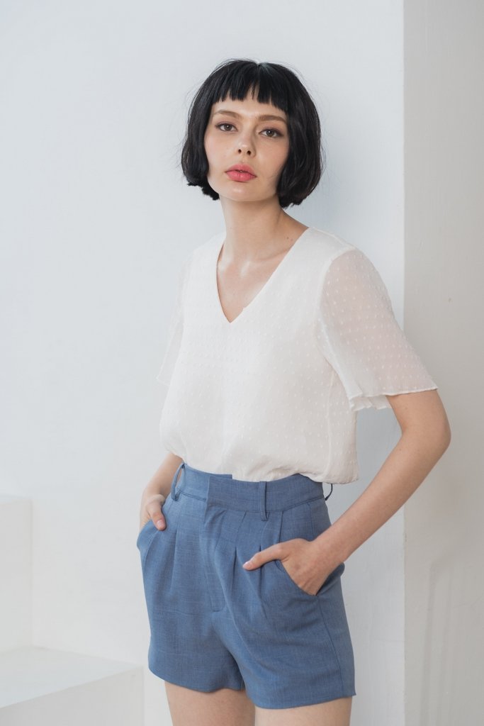 Charlotte Pocket Shorts in Denim Blue (XS)