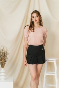 Christine Pleated Skorts in Black (XS)