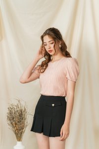 Christine Pleated Skorts in Black (XS)