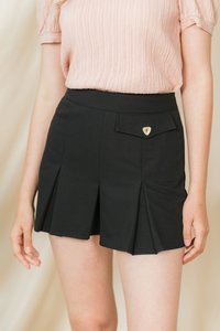 Christine Pleated Skorts in Black (XS)