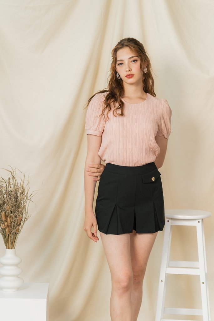 Christine Pleated Skorts in Black (XS)