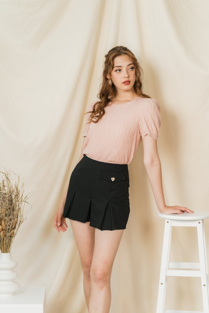Christine Pleated Skorts in Black (XS)