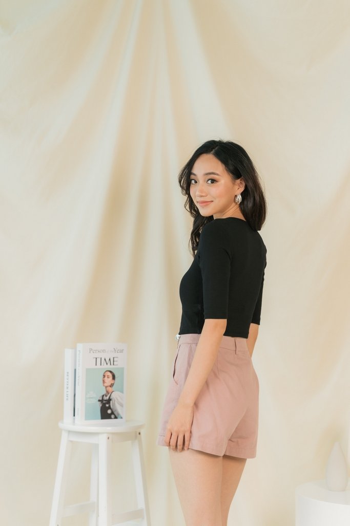 Janessa Pocket Shorts in Dusty Pink (XS)
