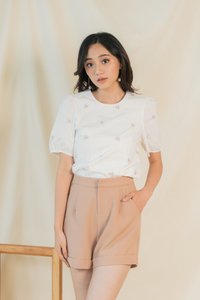 Josie Pocket Shorts in Caramel (XS)