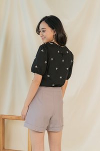 Josie Pocket Shorts in Dusty Grey (XS)