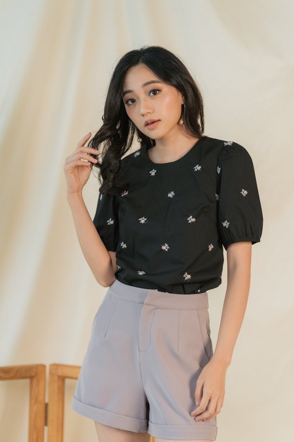 Josie Pocket Shorts in Dusty Grey (XS)