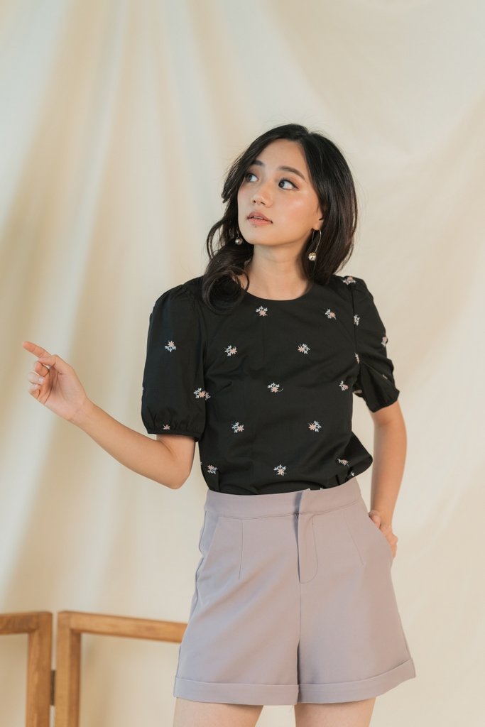 Josie Pocket Shorts in Dusty Grey (XS)