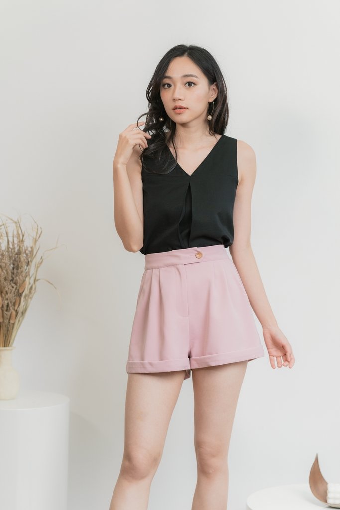 Adelia Button Short in Pink (XS)