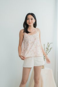 Viola Floral Camisole Top in Pink (XS)