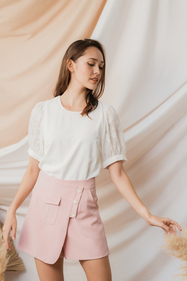 Carlotta Button Skorts in Pink (XS)