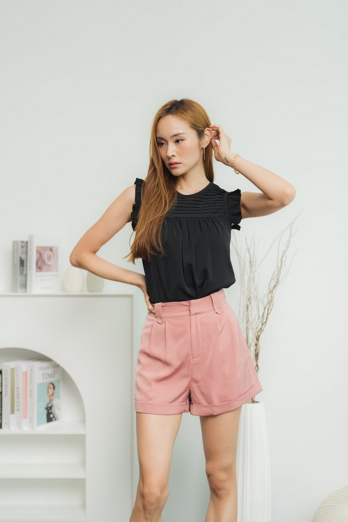 Jerilyn Pocket Short in Mauve Pink (XS)