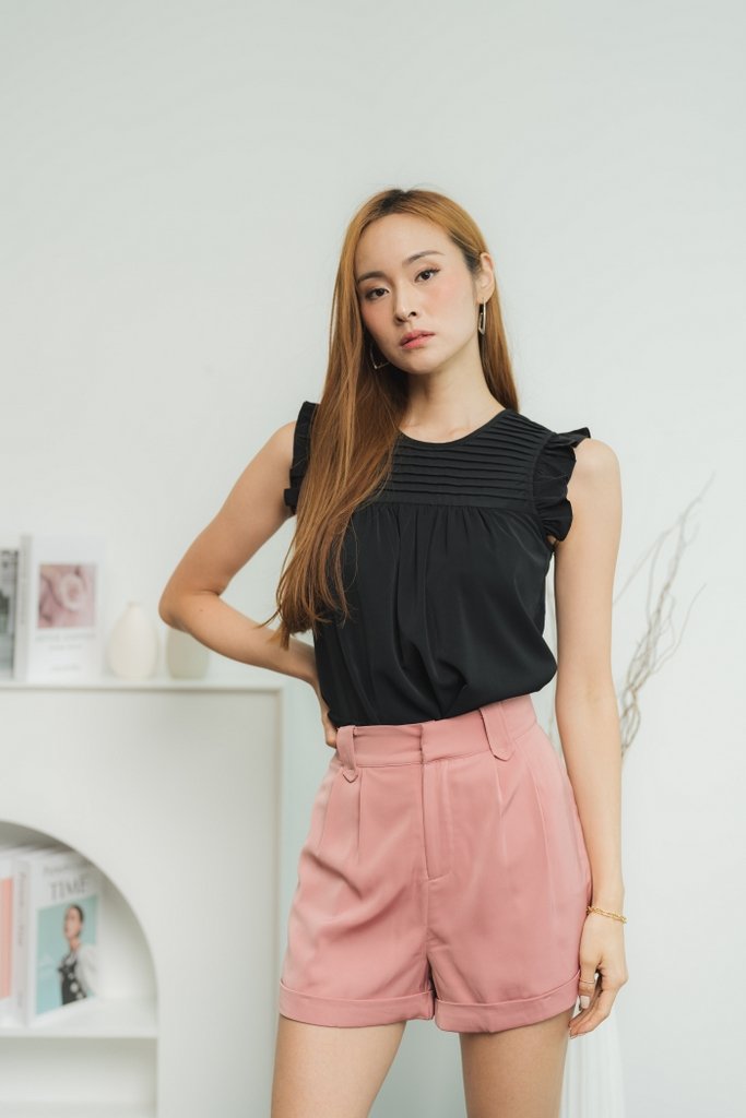 Jerilyn Pocket Short in Mauve Pink (XS)