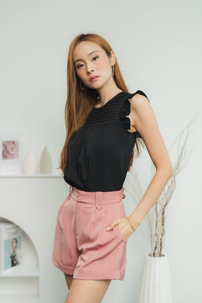 Jerilyn Pocket Short in Mauve Pink (XS)