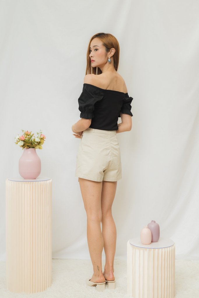 Aria Basic Overlap Skorts in Sand (XS)