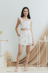 Danice Floral Skorts in Purple (XS)