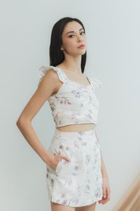 Danice Floral Skorts in Purple (XS)