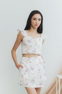 Danice Floral Skorts in Purple (XS)